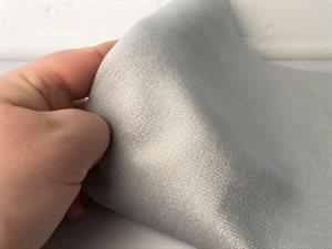 Møbelstof - velour overflade i blid grå